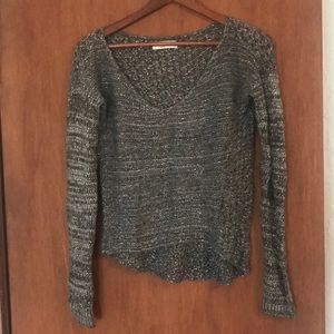 Abercrombie & Fitch Sparkle Grey Sweater - Size Small